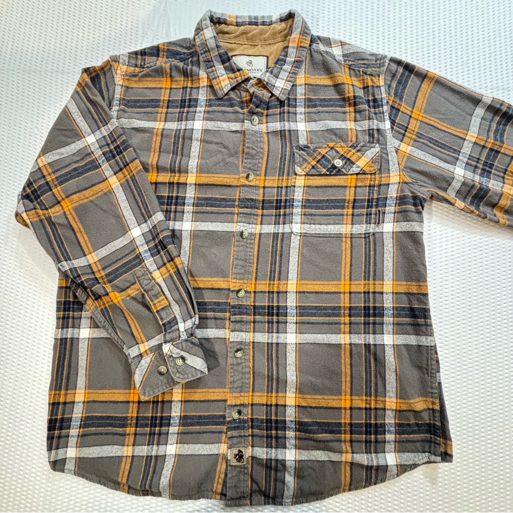 Legendary Whitetails Buck Camp Flannel Shirt Long Sleeve Button Up Size L